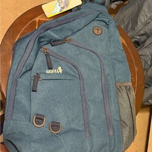 Men/Women’s Teal SEEU Backpack with Mesh Pocket